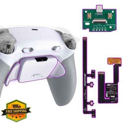 eXtremeRate PS5 Paddles Kit White Gray BDM-030/040