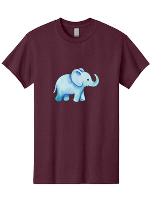 Blue-Elephant Mens Graphic Tee, 100% Cotton, Casual Summer Wear