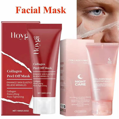 Collagen Peel Off Face Mask Deep Hydrating Moisturizing Korean 100G