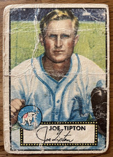 1952 Topps #134 Joe Tipton Philadelphia Athletics Vintage Baseball Card Poor