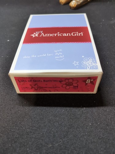 Muñeca American Girl Lote de Lunares Bata Envoltura de Baño Traje RETIRADO Truly Me My AG - Imagen 2 de 7