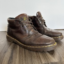 Vintage Dr Martens Chukka Boots Mens US 10 UK 9 Brown Leather England Made 8057