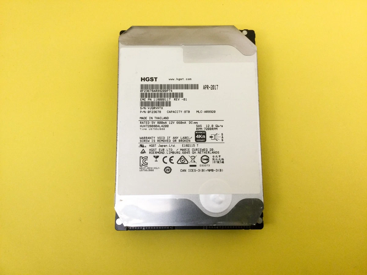 HGST 8TB Computer Internal Hard Disk Drives for sale | eBay