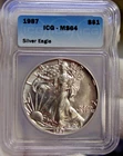 1987 US Silver Eagle $1 ICG MS64 Better Date
