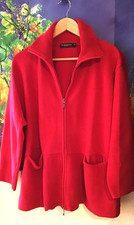 ROTE STRICK JACKE GR 50 2 WEGE REISSVERSCHLUS...