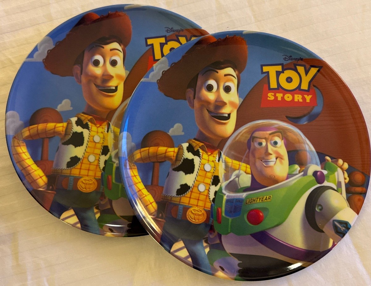 TOY STORYトイストーリー記念プレート Disney Pixar Toy Story Dinnerware Woody Buzz Plate Zak Designs