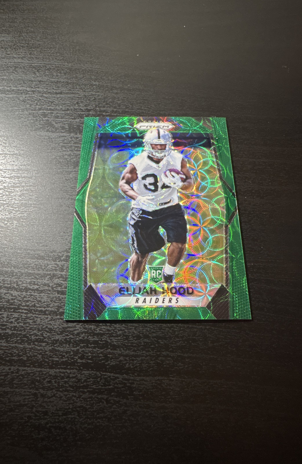 Elijah Hood Panini Prizm #300 Green Scope