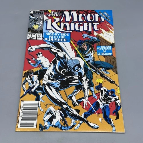 Vintage 1989 Marvel Marc Spector Moon Knight #9 Comic Book Punisher Ultimatum