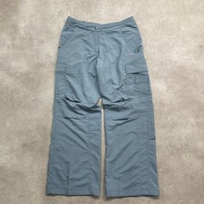 Nike Cargo Trousers Womens UK 8 Fit Dry Swoosh Outdoor Y2K Pants, Blue