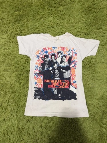 Vintage 90s New Kids On The Block Graphic T-shirt Size Small 1990s vintage concert t-shirt, vintage, size S, single stitch, B+ condition
