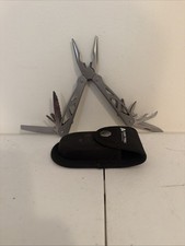 Gerber Pliers+ 8 Tool Blades Suspension Multi-tool Great Condition Made In USA