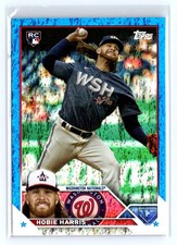 2023 Topps Update #US294 Hobie Harris Blue Foil #/999 Washington Nationals