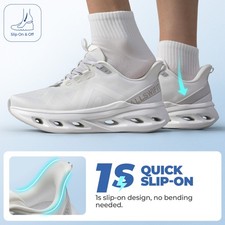 Women Lightweight Breathable Slip On Walking Shoes Tennis Running Shoes