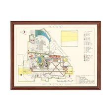 Old Map of McChord Air Force Base, WA 1951 - Vintage McChord
