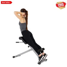 Compact Hyperextension Roman Chair with Non-Slip Handlebars for Secure Workouts