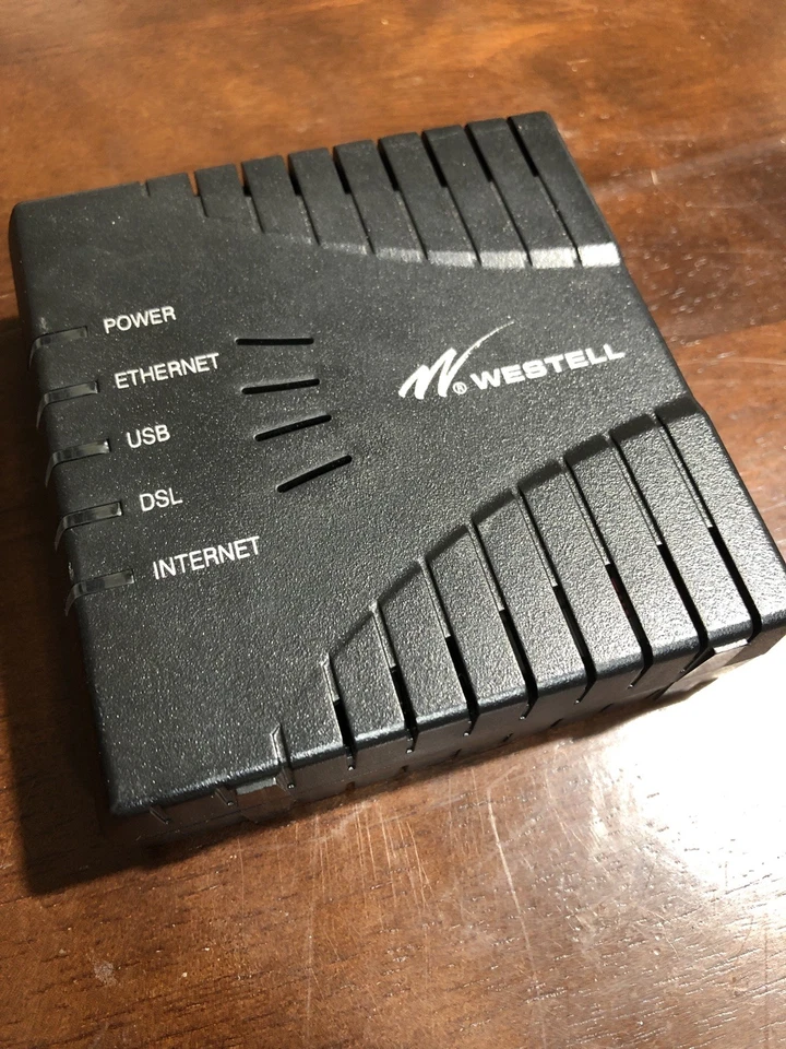 WESTELL 6100 Series ADSL Modem Router Combo ADSL& ADSL2+ Ethernet USB- DSL - Image 3 of 4