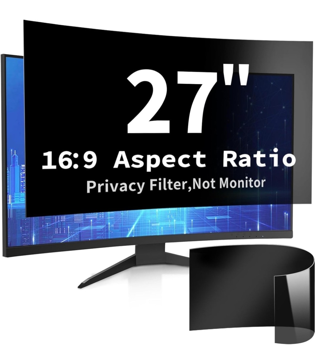 27 Inch Computer Privacy Screen Filter for 16:9 Widescreen Monitor