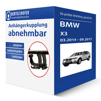 Auto Hak AnhäNgerkupplung Abnehmbar für BMW X3 Typ F25 AHK NEU