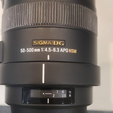 Sigma 50-500mm f/4.5-6.3 APO DG OS HSM Telephoto Zoom Lens Auto Manual Focus