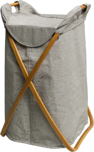 Möve Bamboo Klappbarer Wäschekorb 39 X 46 X 66 Cm Grau ca. 100 Li Farbe grey-081 - Bild 1 von 1