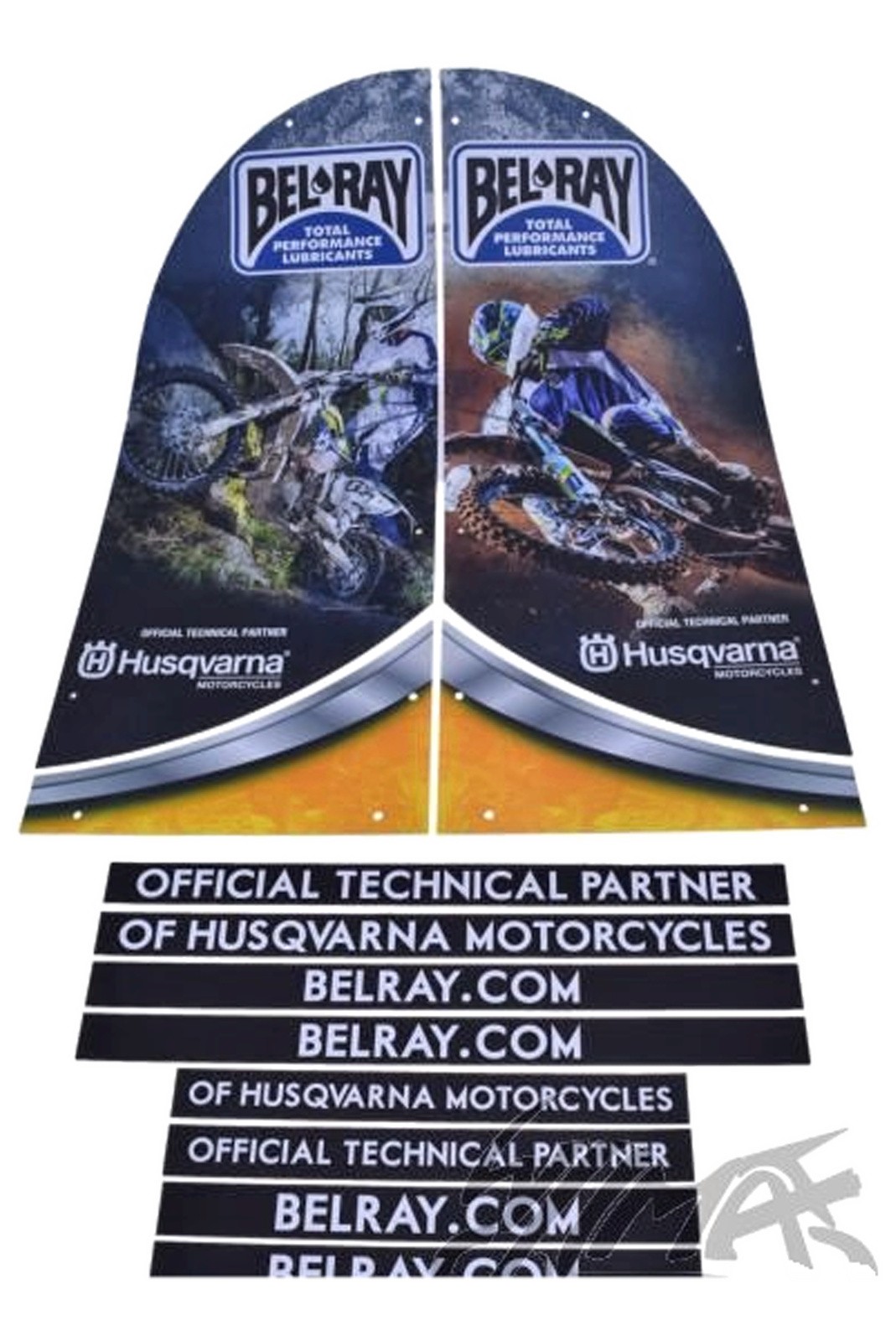 Support d'autocollants Bel-Ray BR99147 Husqvarna pour plaque numéro motocross
