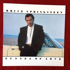 BRUCE SPRINGSTEEN: Tunnel Of Love RARE GRAPHIC ALBUM FLAT DISPLAY 12"x12” POSTER