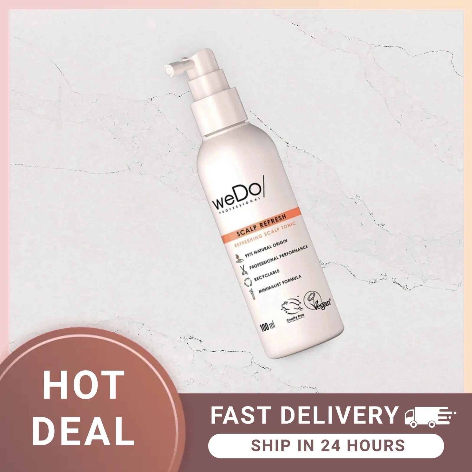 weDo/ Scalp Refresh Refreshing Scalp Tonic 100ml, 99% natural origin RRP £25.99