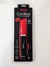 Kiss Cordless Flat Iron Rouge Hair Straightener travel friendly 3/4" New in Box