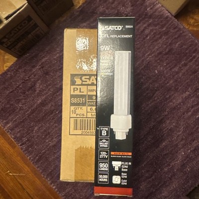 Satco #S8531 9W LED Type B Ballast Bypass (Case of 10)