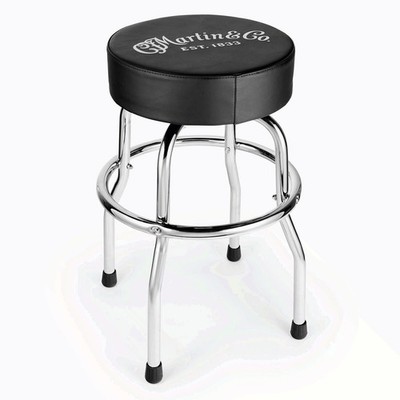 即*郎様 【新品、未使用】Martin Chrome Barstool 🔥 FREE SHIP Martin Chrome Barstool Guitar Logo Stool | eBay