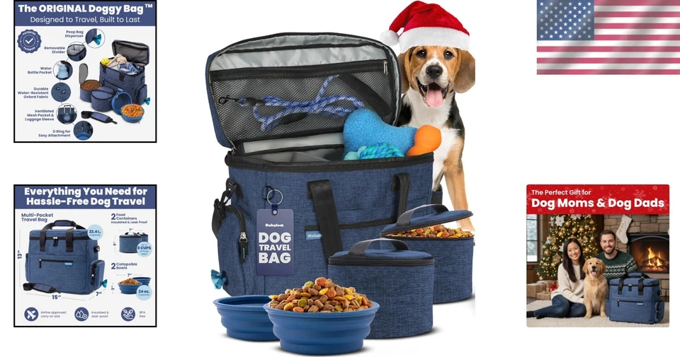 Bolsa de suministros para perros resistente al agua - diseñada para aventuras Foto 2 de 4