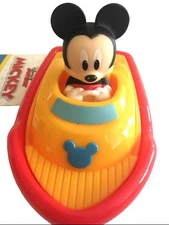 Disney Junior Mickie Mouse Baby Bath Boat Toy Floater Colorful Bathtub Fun 2+ 