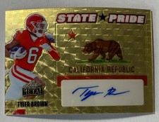 2024 Leaf Metal Tyler Brown State Pride Auto Gold Super Prismatic 1/1 #SP-TB1