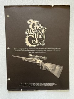 1960s Colt Firearms Original Vintage Catalog The Age of the Colt two brochures