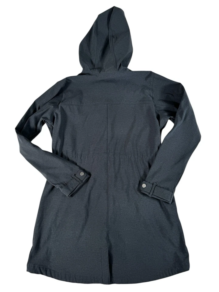 Columbia 灰色单通风长袖流苏雨衣女式 L 码 — 第 2/4 张图片