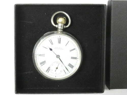 Beautiful Antique Hallmarked Silver WALTHAM- Dennison Pocket Watch Dated 1912/37