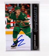 CONNOR DEWAR autographed SIGNED '21/22 MINNESOTA WILD 