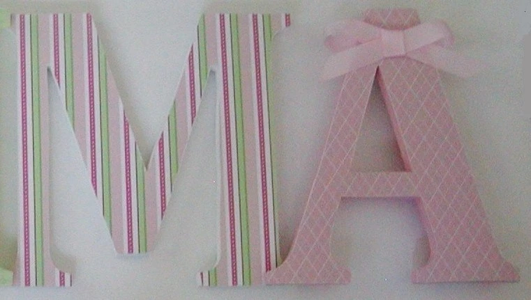 Letras de madera - Decoración de guardería - CUALQUIER NOMBRE - Hecho a medida para su decoración Foto 4 de 4