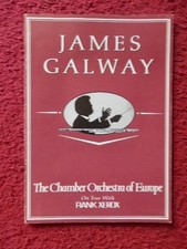 JAMES GALWAY IRISH FLUTE PLAYER AUTOGRAPHED PROGRAMME