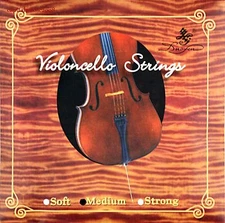 Cello Duofen Nylon Strings 1 Set - Medium Gauge - Free Shipping!!