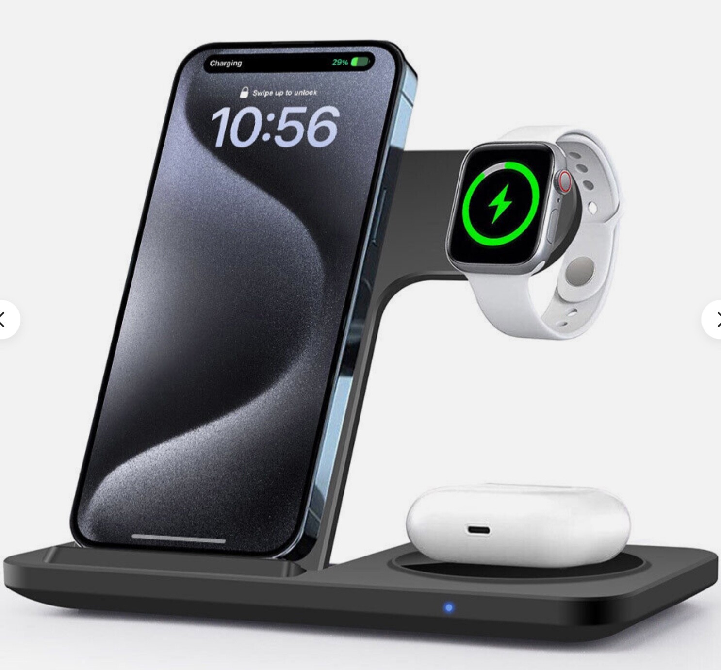 Wireless Charger 3in1 Charging Station For Apple Watch 9/8 iPhone 15 13 12 11 XS-image