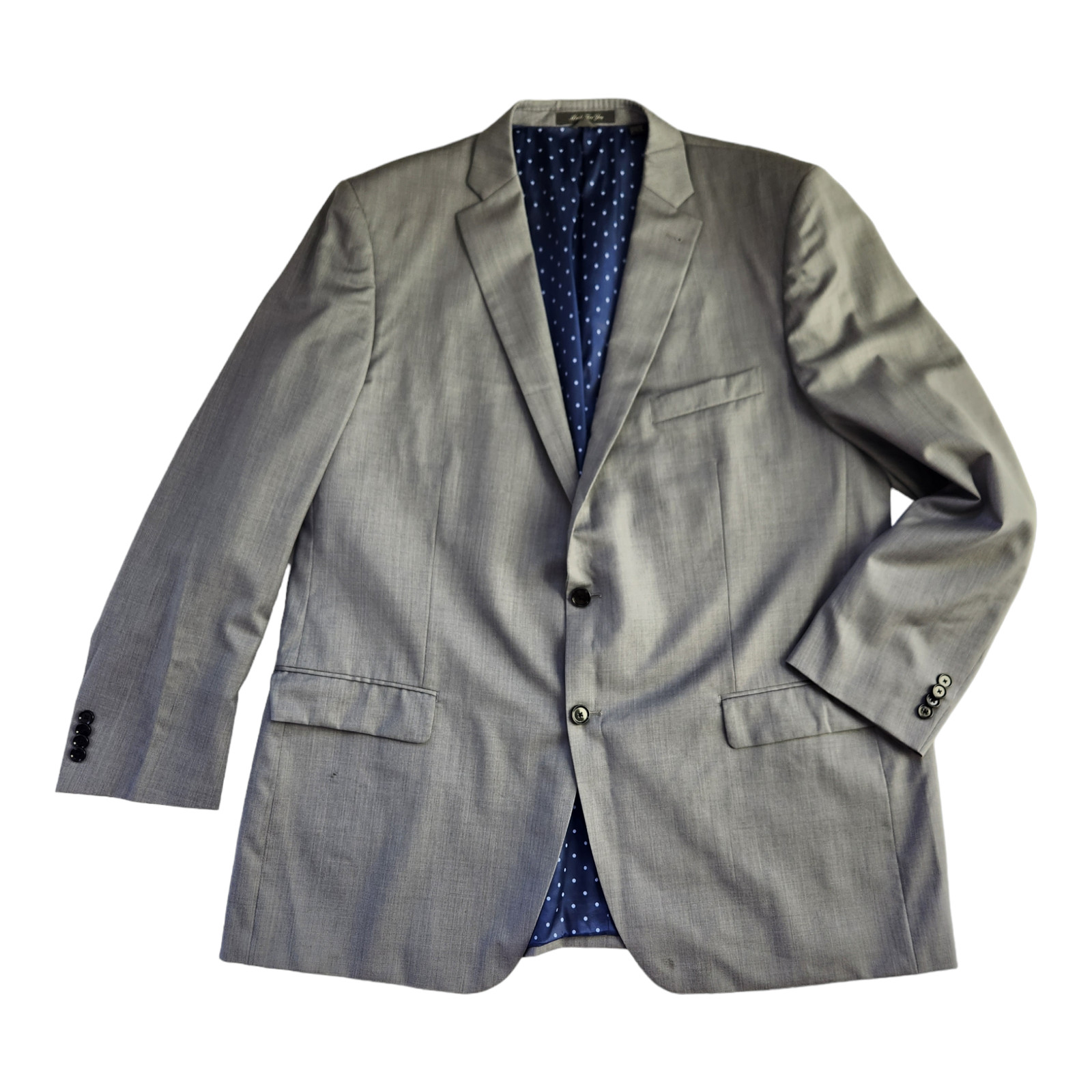 Men’s Classic 2 Button Gray Blazer Suit Jacket main image 1