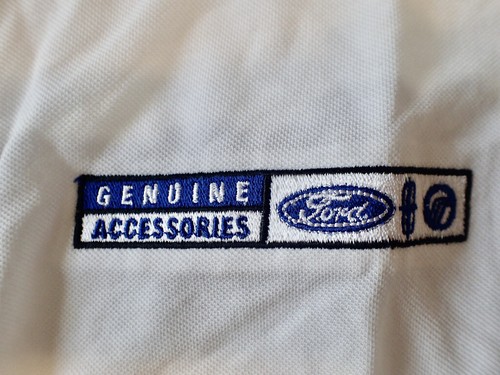 Cutter & Buck Herren Kurzarm Weiß Polo mit Ford Logo Stickerei Gr. M Neu mit Etikett - Bild 3 von 12