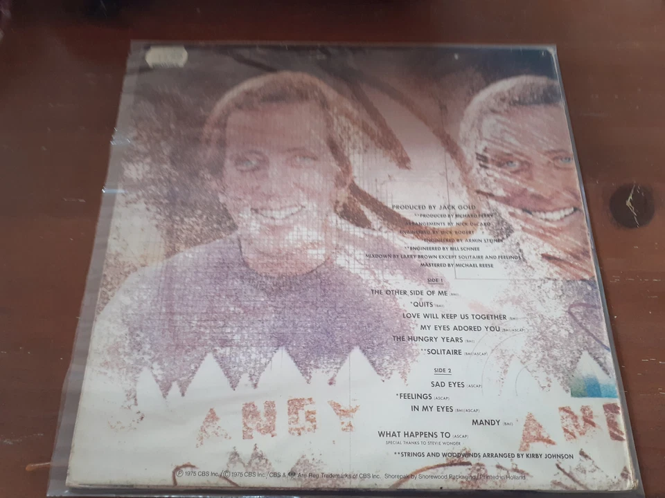 Andy Williams – The Other Side Of Me  1975 - VG+/EX - Photo 2/4