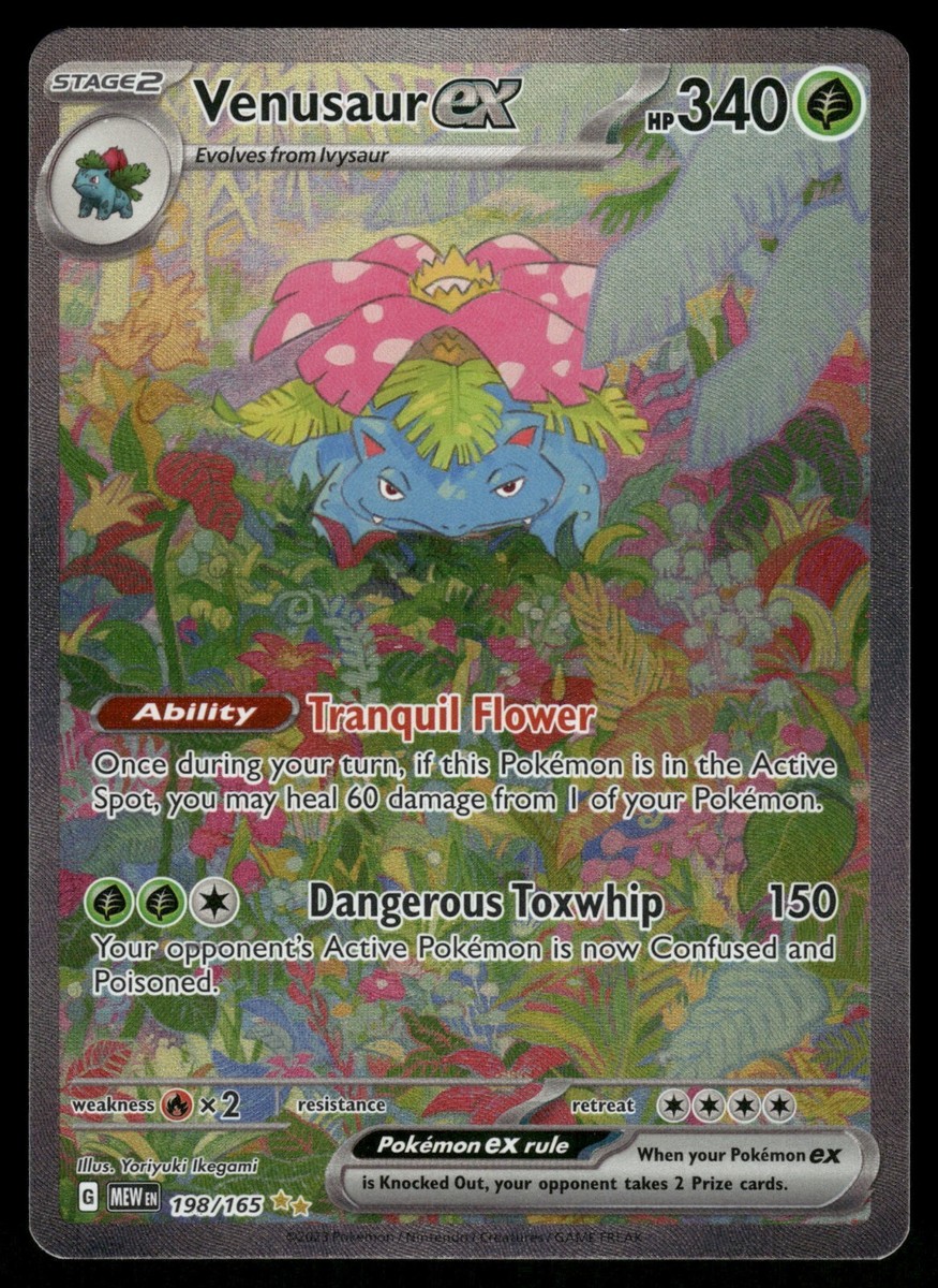 Venusaur ex SIR NM 198/165 Scarlet & Violet 151 Pokemon Card | eBay