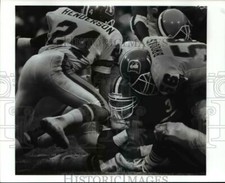 Press Photo Brown, Kevin Mack and Broncos, Wymon Henderson and Michael Brooks.