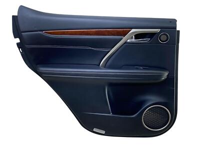 2018-2019 LEXUS RX350L LEFT REAR INNER DOOR TRIM PANEL W/ PREMIUM AUDIO W/ LWB