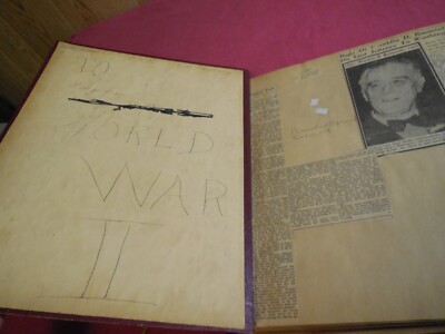 Z5 Scrapbook WW2 Japan Newspaper Clippings Dated photos archives