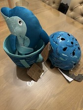 Micro Scooter ECO Deluxe Helmet with basket  and dolphin - helmet size Small