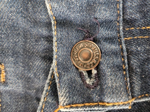 Vtg 70's Levi Strauss & Co Jeans Womens Juniors 27 × 34 Dark Wash Big Tab sz 11 - Picture 8 of 9